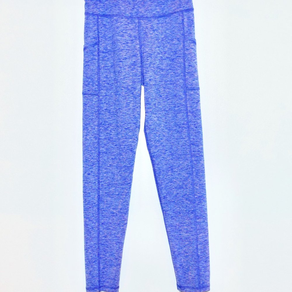 C9 Champion Duo Dry Heather Periwinkle Purple/Blue Leggings - Size Large (10/12)